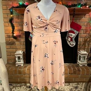 Torrid Peach Floral Dress 2X